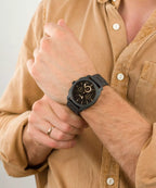 Fossil Black Metal Belt Watch For Men