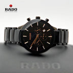 Rado Centrix Men Gold Dial Chronograph Quartz Watch