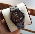 Emporio Armani Black Metal Belt Men's Watch