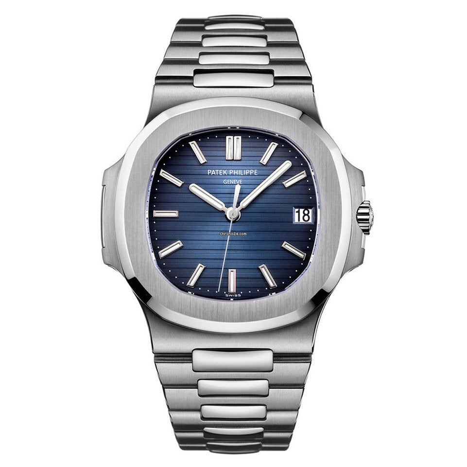 Patek Philippe Black Silver Metal Belt Men's Watch