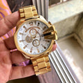 Royal Diesel White Gold Dial New Model Analog Watch For Men