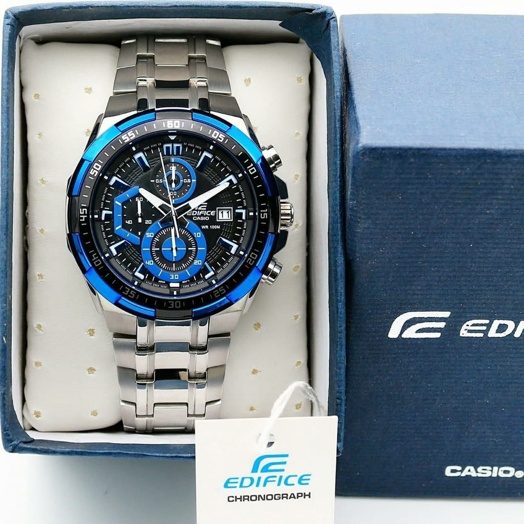 Edifice Premium Chronograph Silver Metal Belt Men's Watch