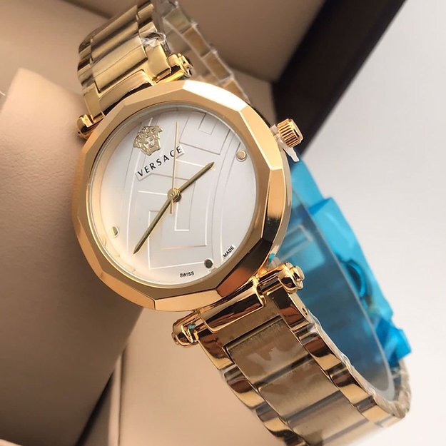 Versace Gold Dial Metal Belt Women's watch