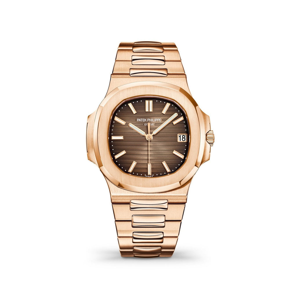 Marvellous Patek Philippe Brown Rose Gold Full Metal Men's Watch