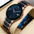 Stylish Black Rose Gold Rado Watch