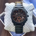 Fossil Men's Black Stainless Steel Band Chronograph Watch