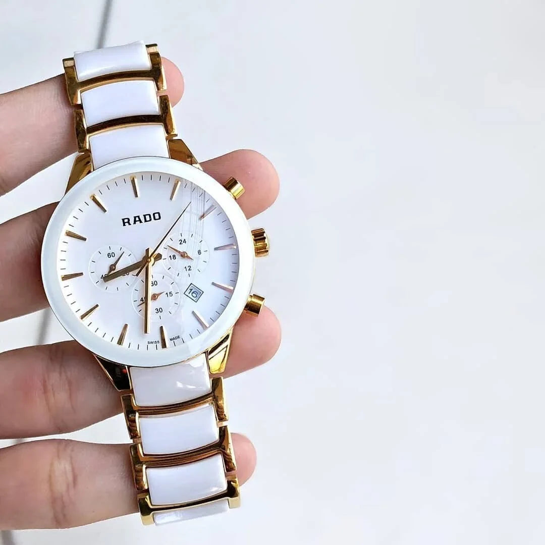 Rado Centrix Chronograph White Watch For Men