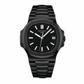 Patek Philippe Black Dial Metal Belt Men's Watch
