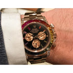 Rolex Watch Rainbow Diamond Gold Metal Mens Watch For Mens RLX-Rainbow