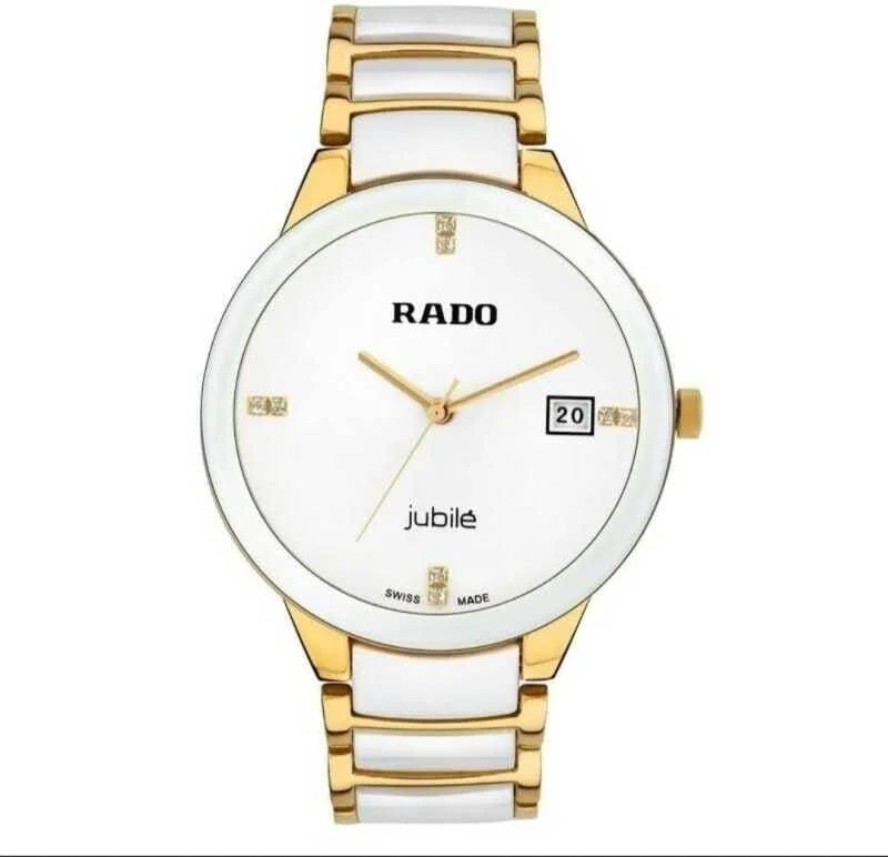 Rado watch for men White dial dual tone