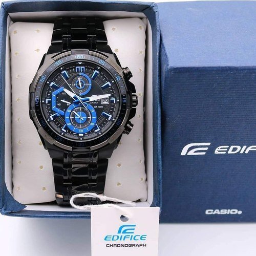 Edifice Black Metal Belt Chronograph Men's Watch