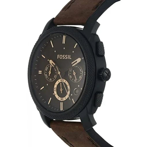 Fossil Chronograph Brown Leather Belt Men's Watch
