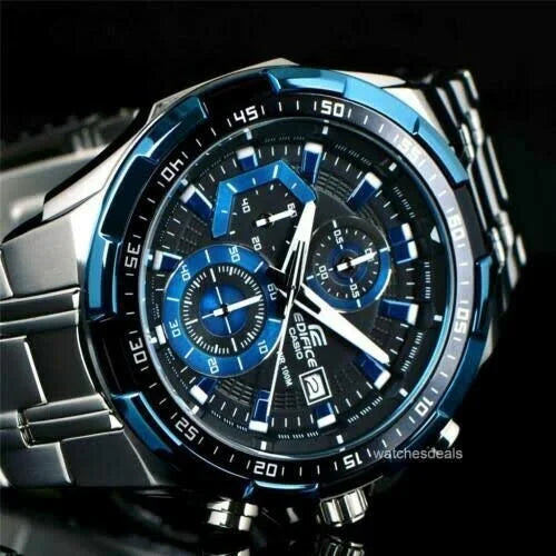 Edifice Premium Chronograph Silver Metal Belt Men's Watch
