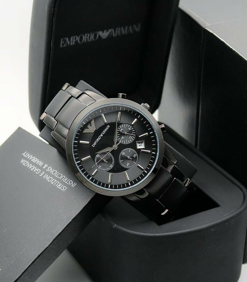 Dynamic Armani Round Dial Quartz Analog Watch For Men
