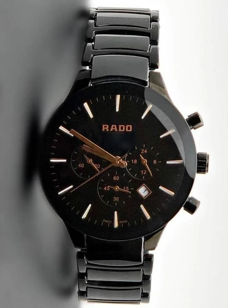 Rado Centrix Men Gold Dial Chronograph Quartz Watch