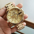 Marvellous Diesel Gold Dial New model Watch For Men