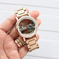 Branded Watch Automatic Rose Gold Transparent Dial Bracelet Patek Philippe Watch