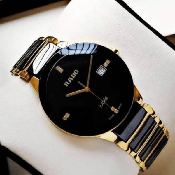 Rado Black Gold Metal Analog Mens Watch