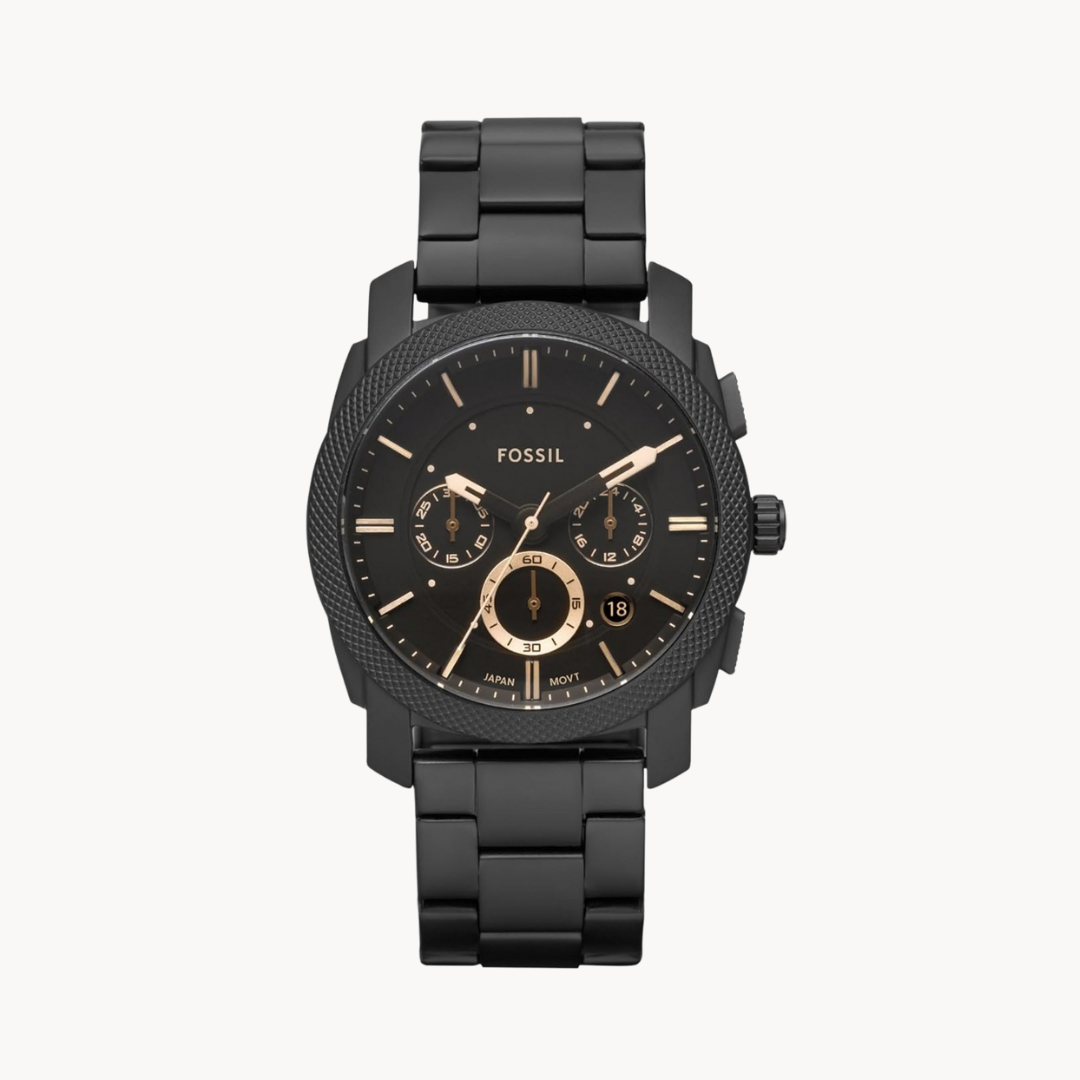 Fossil Black Metal Belt Watch For Men