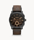 Fossil Chronograph Brown Leather Belt Men's Watch