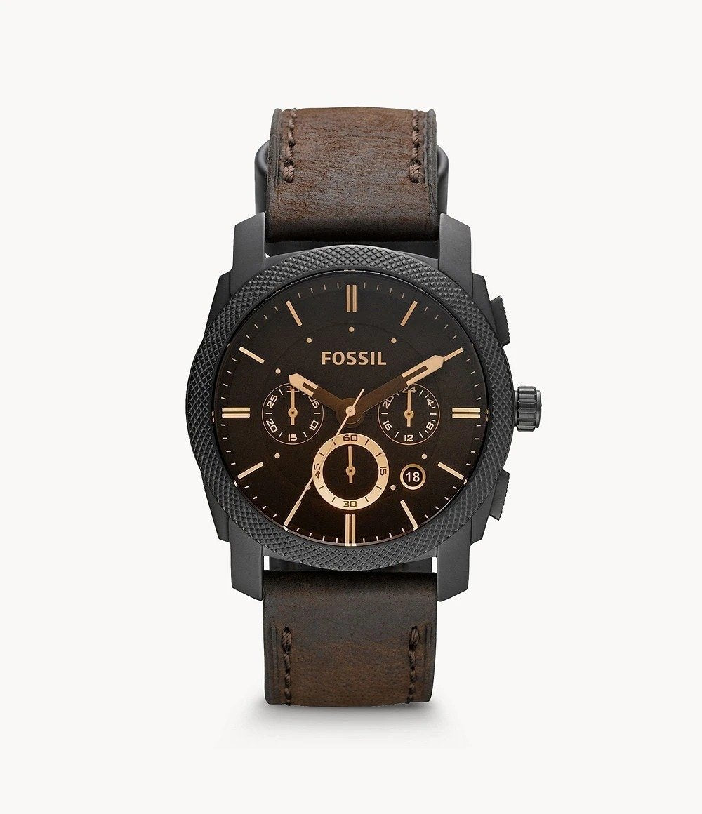 Fossil Chronograph Brown Leather Belt Men's Watch