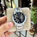 Edifice EFR-303 Black Dial Chronograph Watch For Men