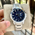 Edifice EFR-303 Blue Dial Chronograph Watch For Men
