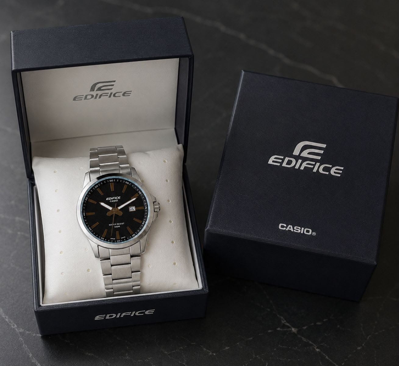 Casio Edifice EFV-100D-1AV Black Dial Watch For Men