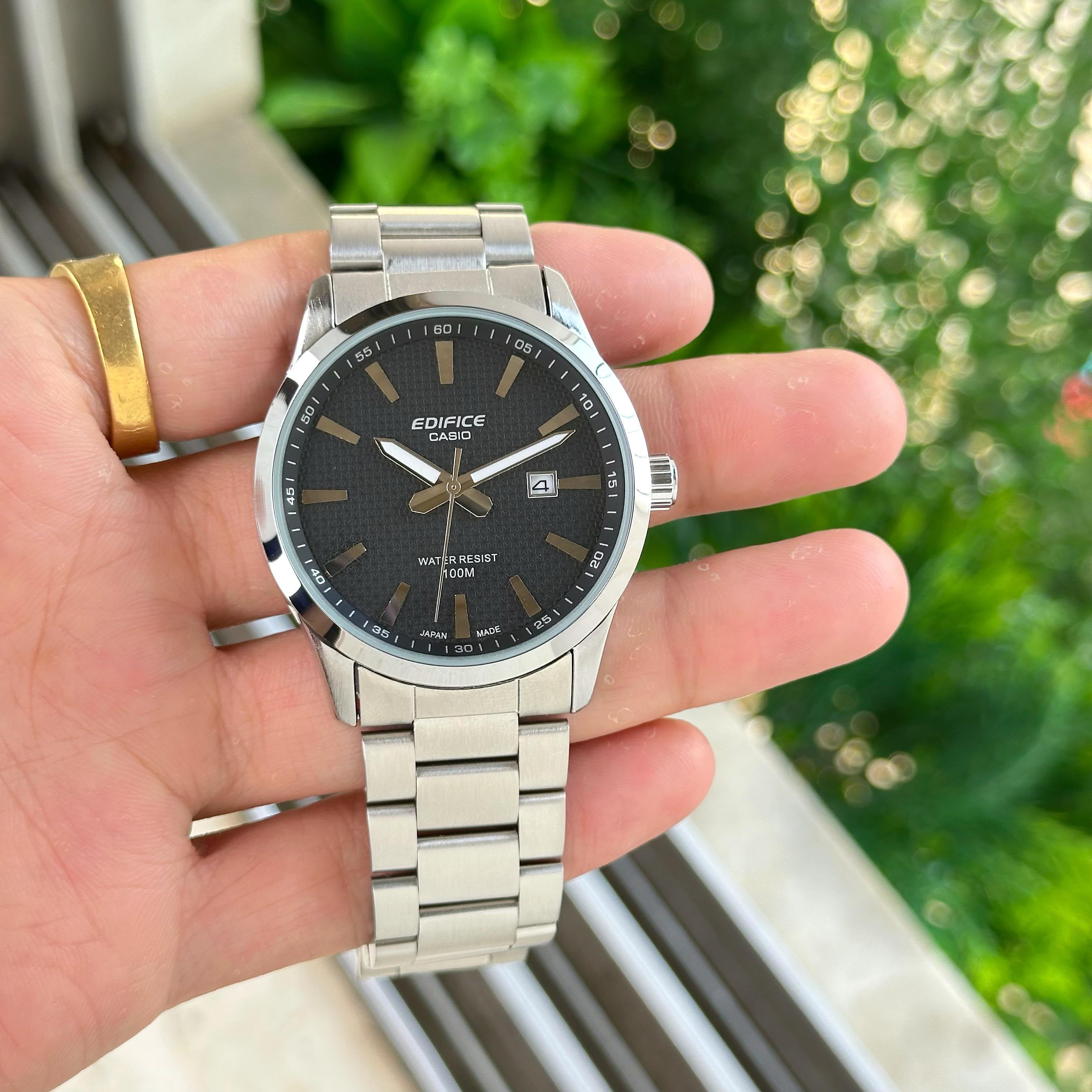 Casio Edifice EFV-100D-1AV Black Dial Watch For Men