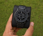 Emporio Armani Men's All-Black Chronograph Stainless Steel Wrist Watch