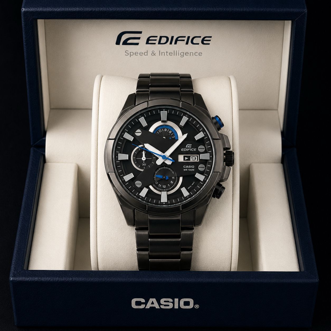 Casio Edifice Men's Premium Stainless Steel Chronograph Watch