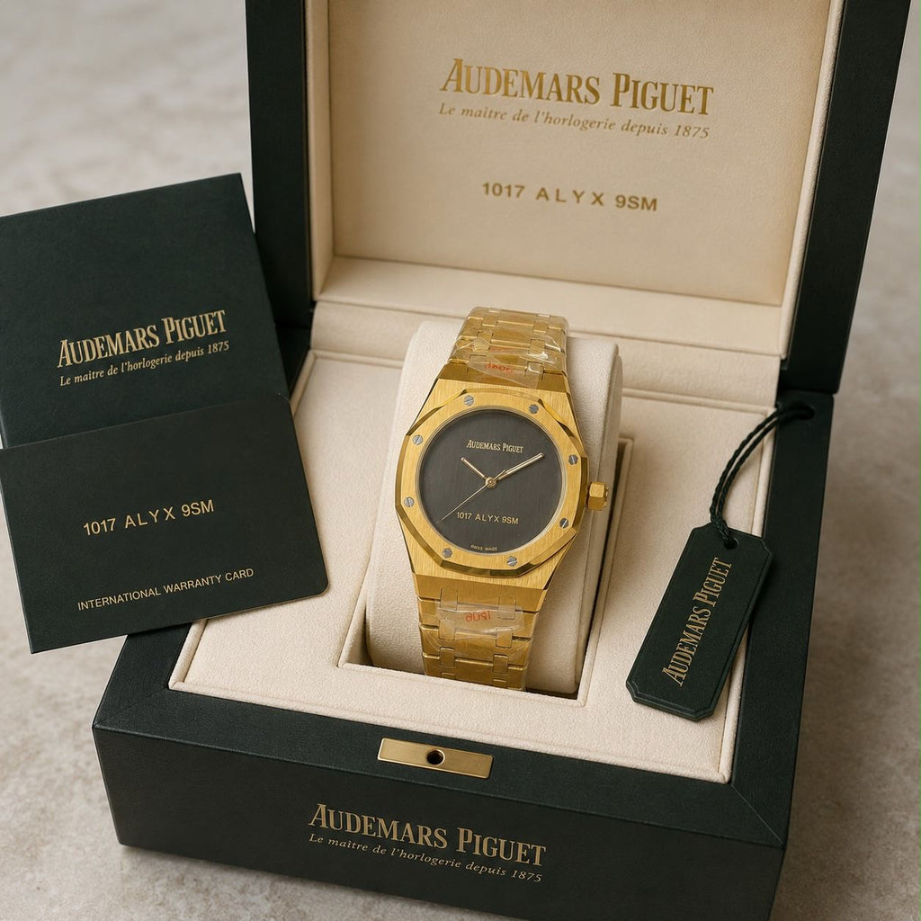 Audemars Piguet Premium Men's Gold Stainless Steel Analog Watch