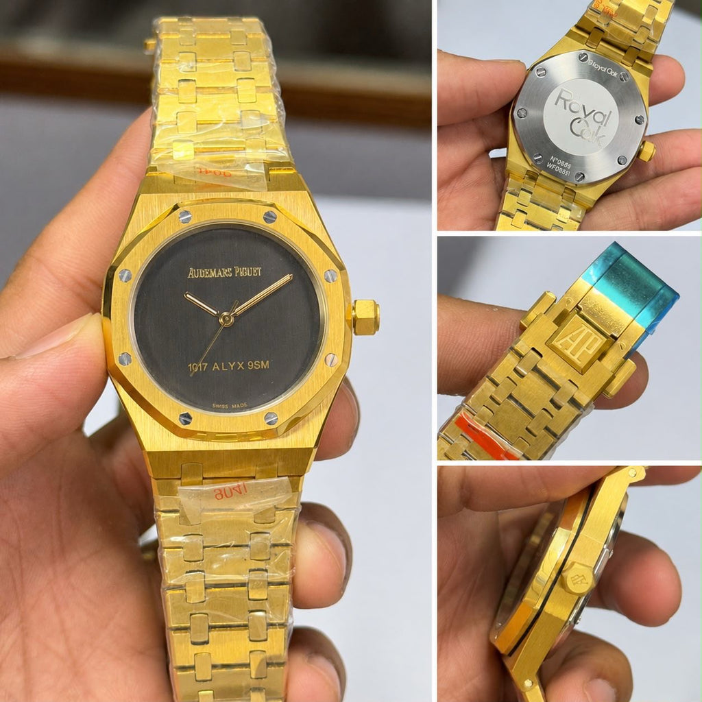 Audemars Piguet Premium Men's Gold Stainless Steel Analog Watch