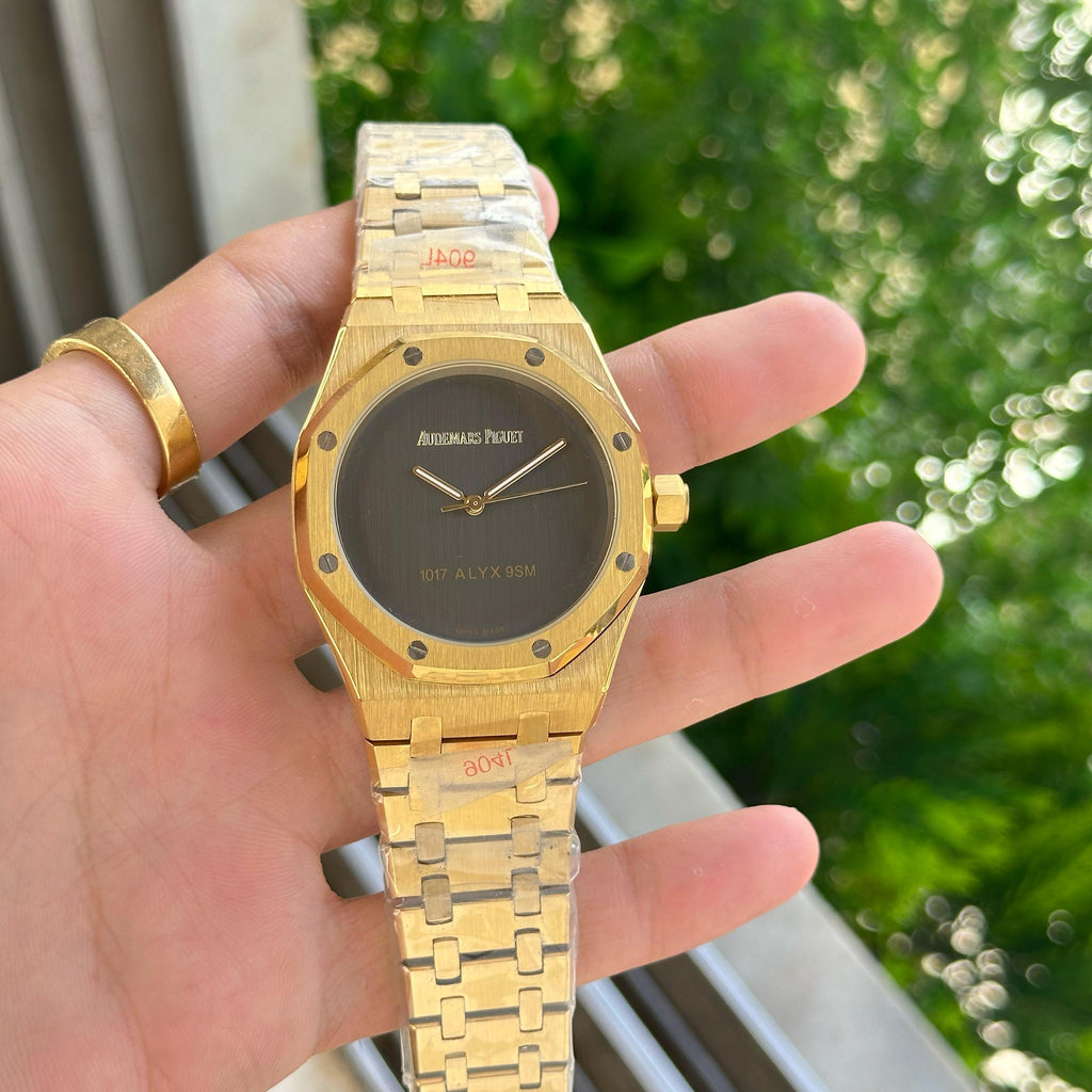 Audemars Piguet Premium Men's Gold Stainless Steel Analog Watch