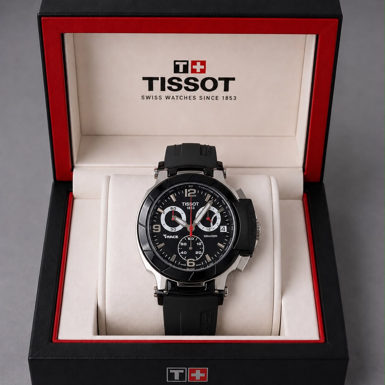 Tissot T-Race Men’s Silver Bezel Chronograph Watch