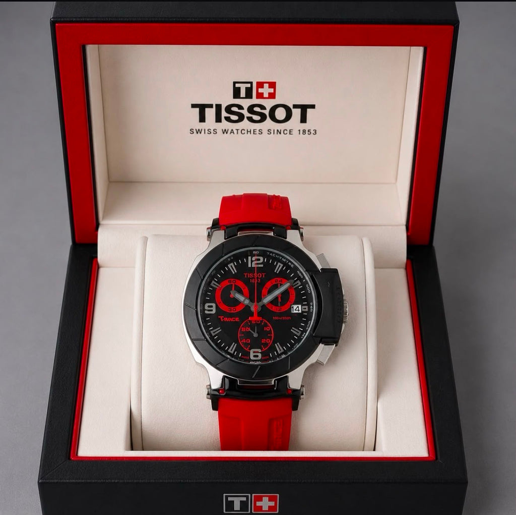 Tissot T-Race Men’s Red Strap Chronograph Watch