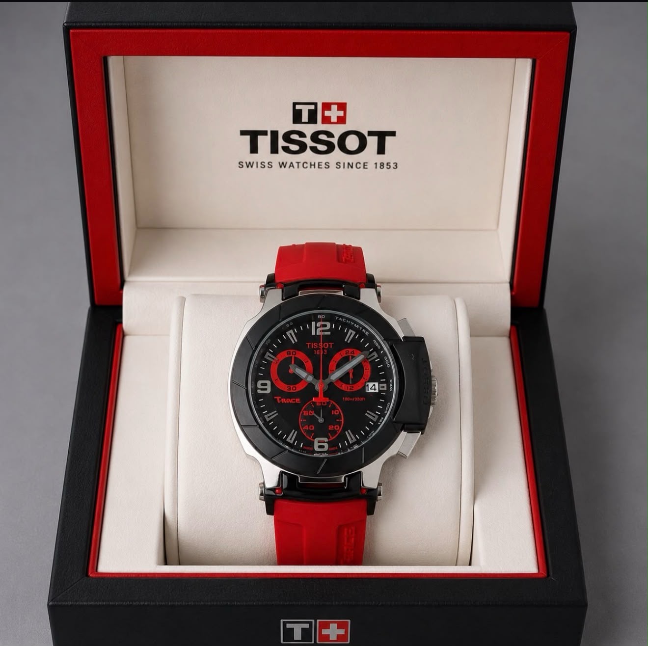 Tissot T-Race Men’s Red Strap Chronograph Watch