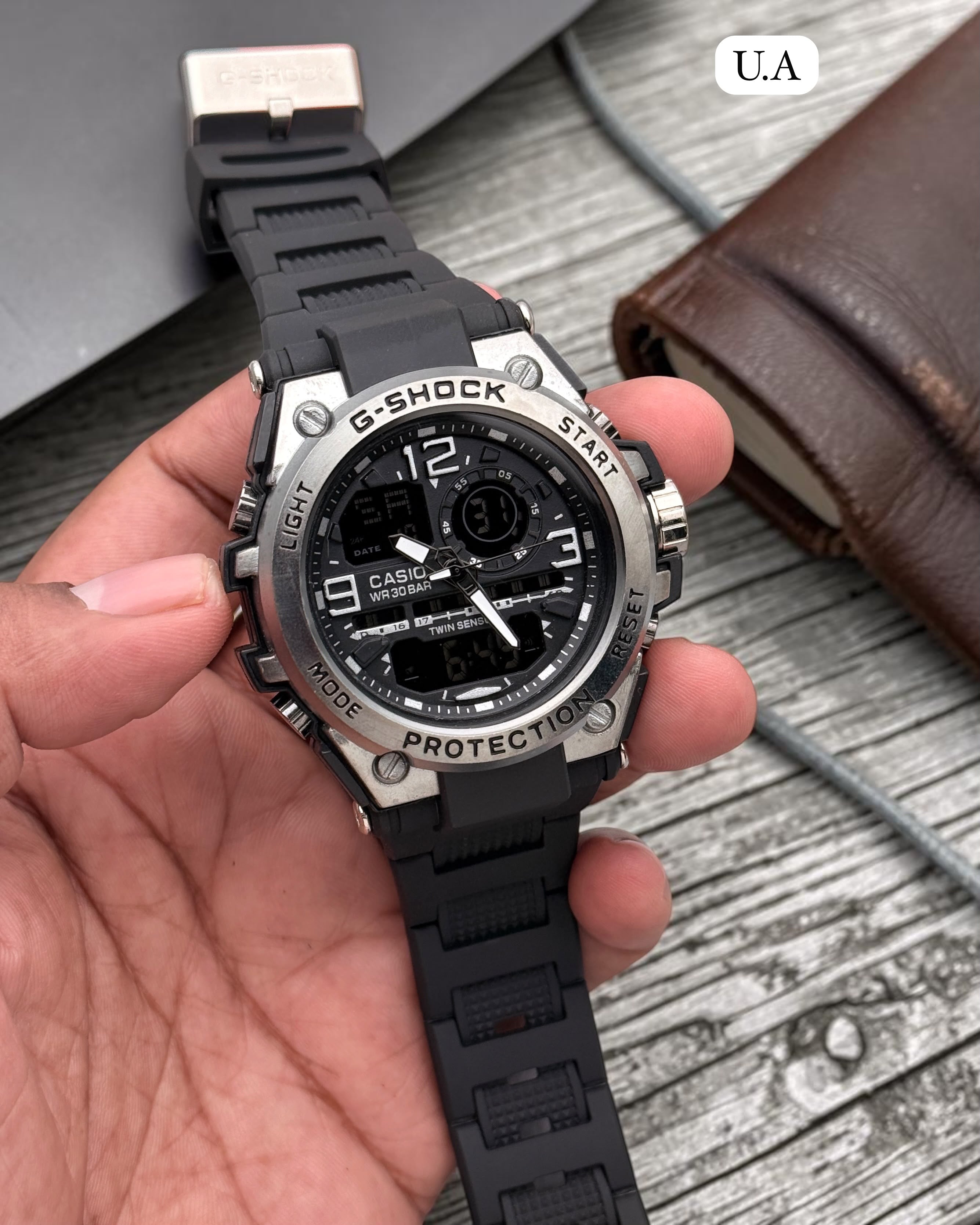 Casio G-Shock Black & Silver Analog-Digital Sports Watch