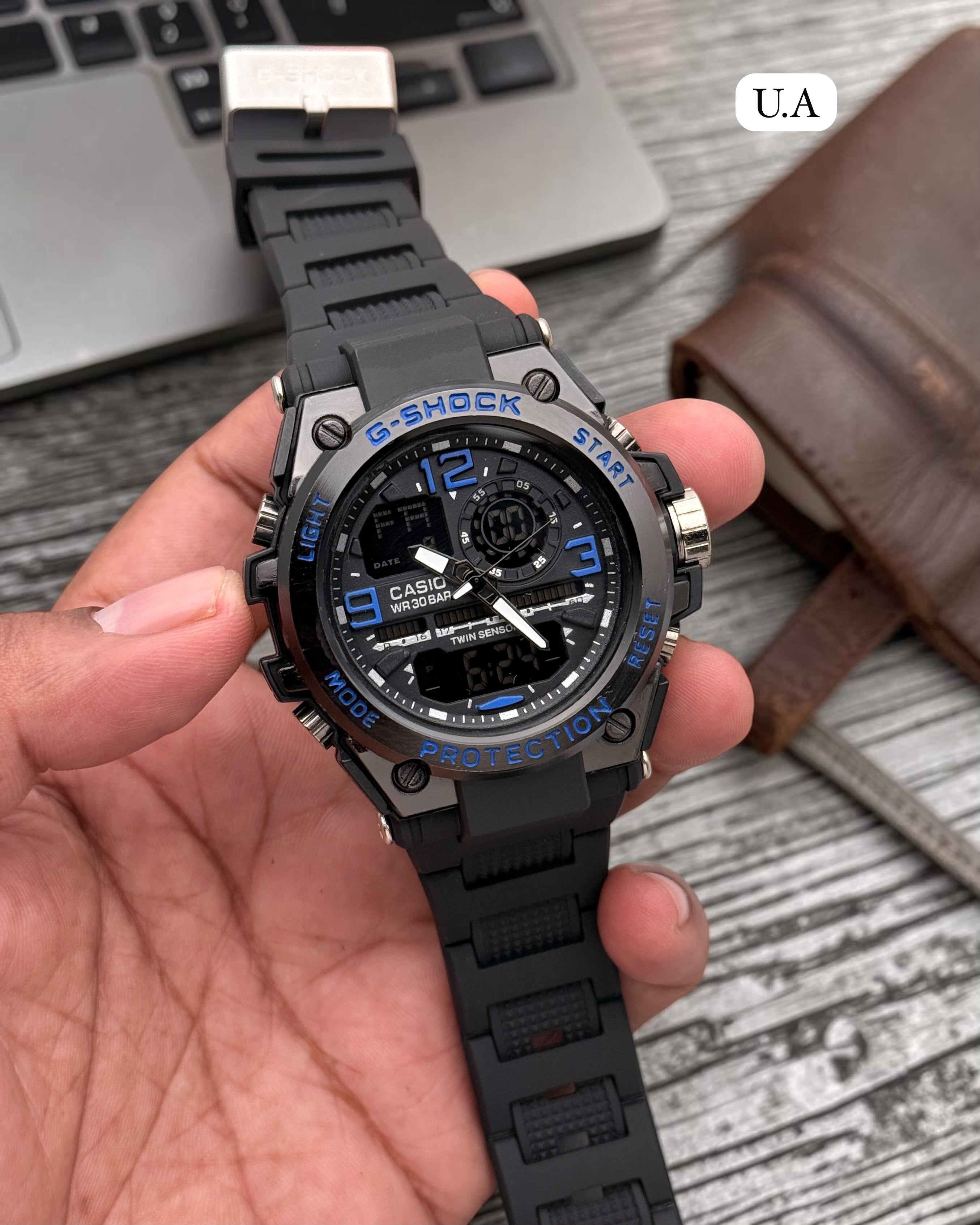 Casio G-Shock Black & Blue Analog-Digital Sports Watch