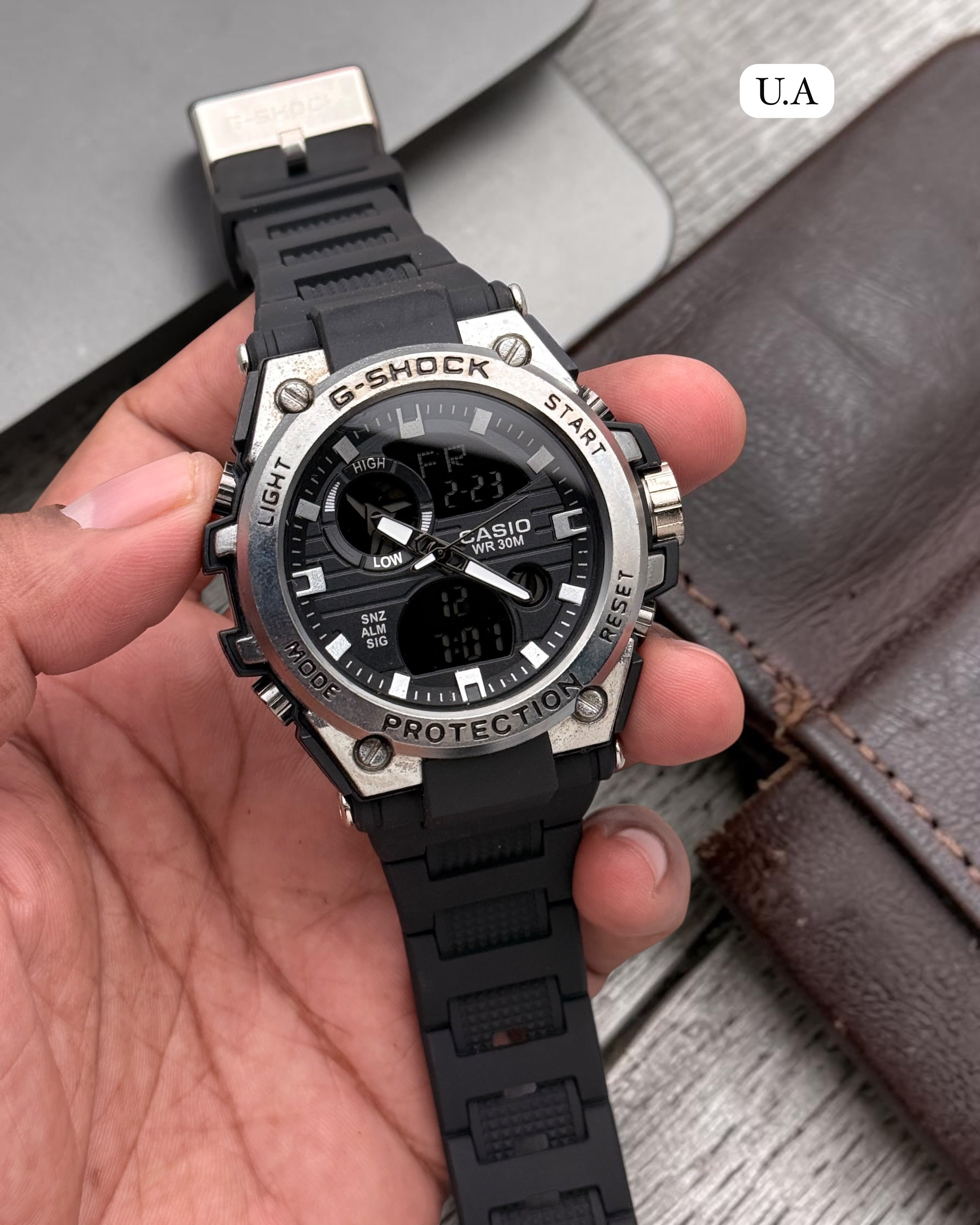 Casio G-Shock Black & Silver Analog-Digital Sports Watch
