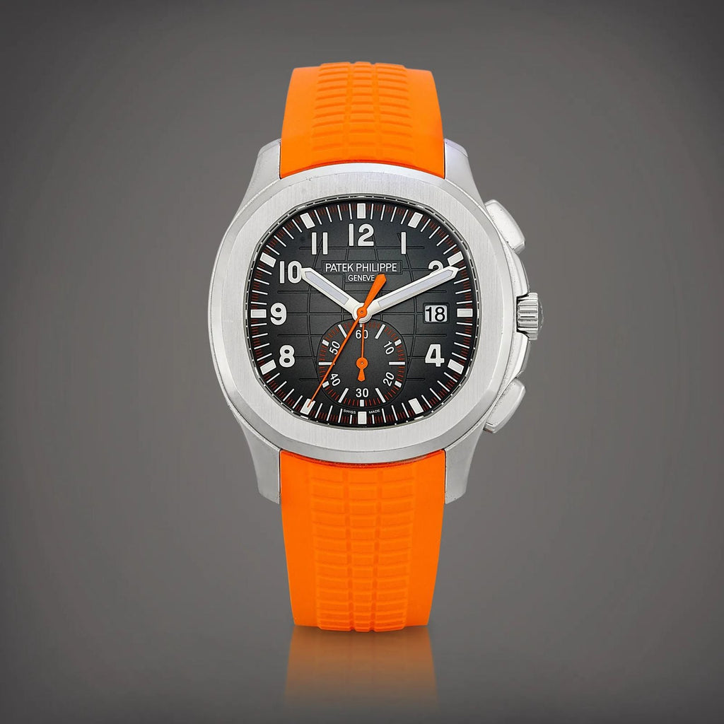 Patek Philippe Aquanaut Chronograph Orange Strap Watch