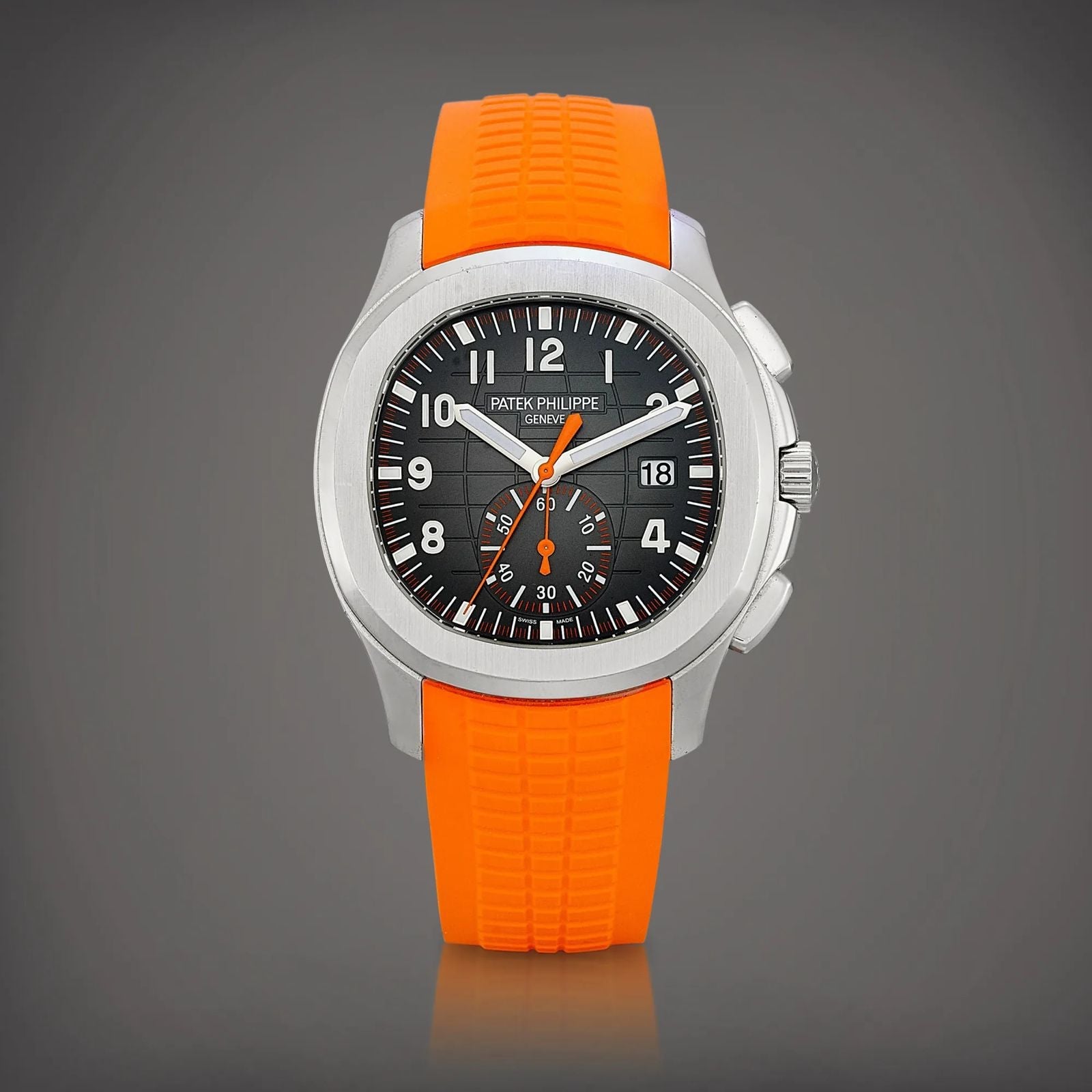 Patek Philippe Aquanaut Chronograph Orange Strap Watch