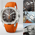 Patek Philippe Aquanaut Chronograph Orange Strap Watch
