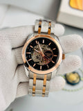 TISSOT 1853 Skeleton Automatic – Black Dial Rose Gold Two-Tone Stainless Steel Watch