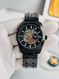 TISSOT 1853 Skeleton Automatic – Black Dial Black Stainless Steel Watch