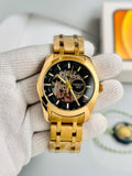 TISSOT 1853 Skeleton Automatic – Black Dial Gold Stainless Steel Watch