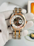 TISSOT 1853 Skeleton Automatic – White Dial Rose Gold Two-Tone Stainless Steel Watch
