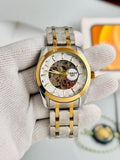 TISSOT 1853 Skeleton Automatic – White Dial Gold Two-Tone Stainless Steel Watch
