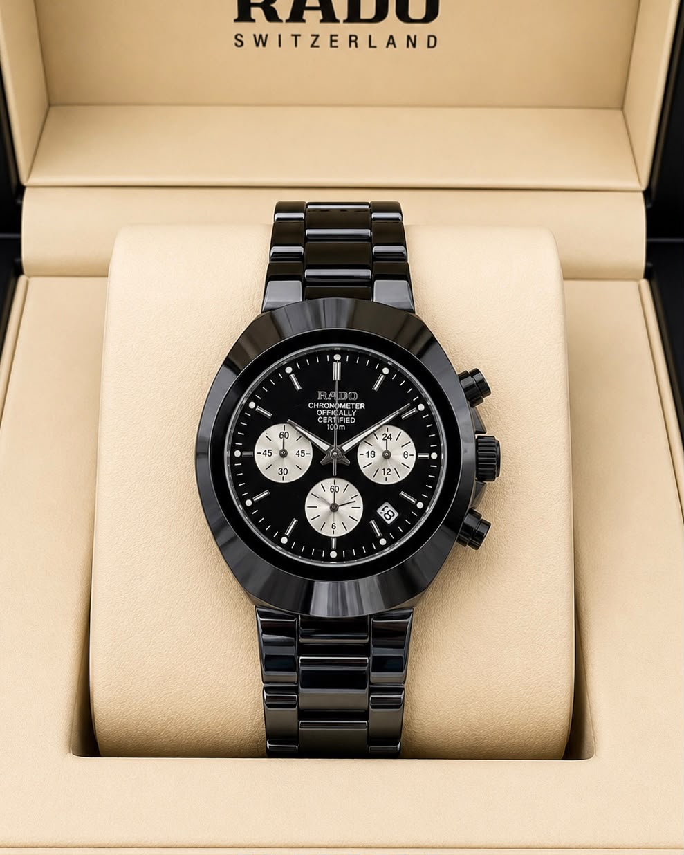 RADO Black Ceramic Chronograph Watch