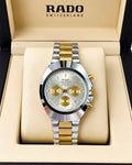 RADO Two-Tone Silver & Gold Chronograph – Silver Dial